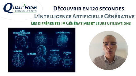 Episode 3 Les différentes IA Génératives et leurs utilisations | Actu QUALIFORM CONSULTANTS qualité • formations • accompagnement