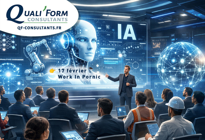 image Formation Intelligence Artificielle IA Work In Pornic  | Actu QUALIFORM CONSULTANTS qualité • formations • accompagnement