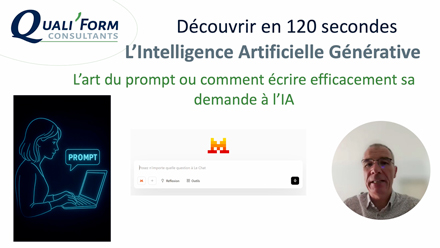 Image Episode 5 L'art du prompt ou comment écrire efficacement sa demande à l'IA | Actu QUALIFORM CONSULTANTS qualité • formations • accompagnement