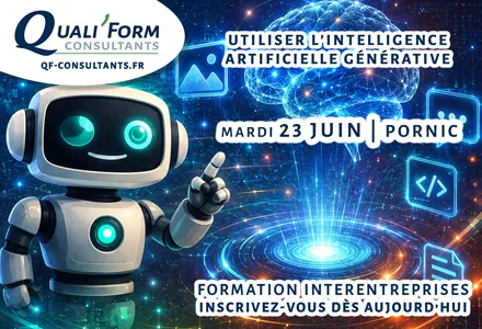 Image formation IA Interentreprises en présentiel le 13 juin à Pornic | Actu QUALIFORM CONSULTANTS qualité • formations • accompagnement